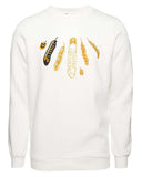 SWEAT PLUMI BLANC OR - Alexandro Fratelli