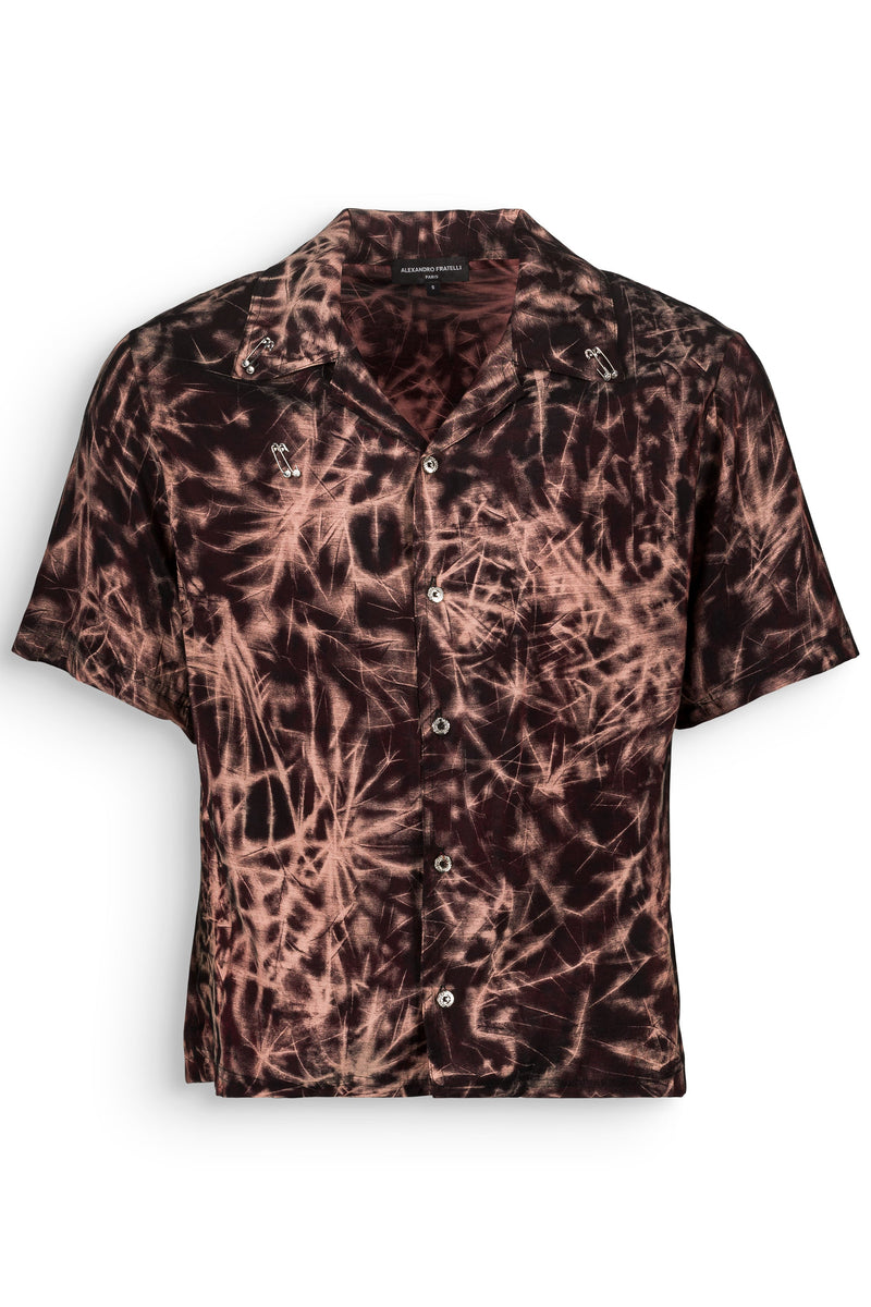 CHEMISE STELLAIRE MARRON - Alexandro Fratelli