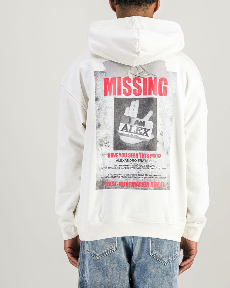 SWEAT MISSING BLANC - Alexandro Fratelli