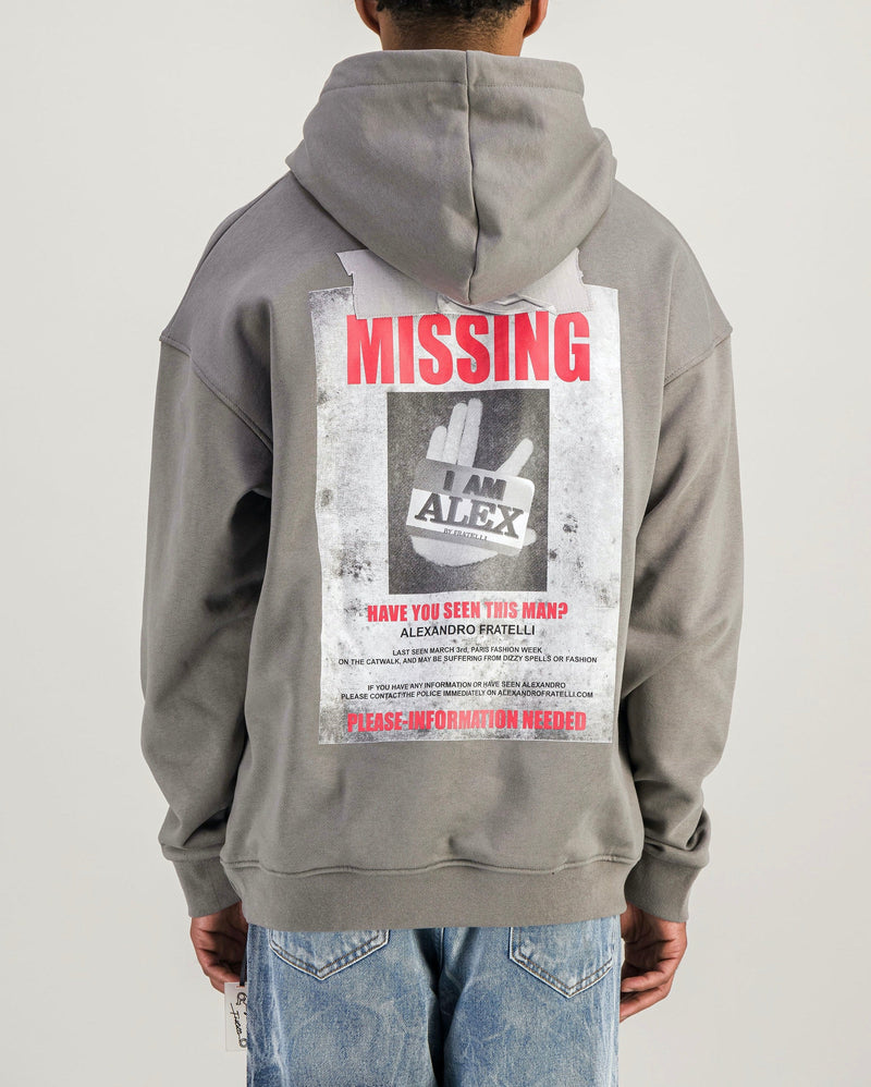 SWEAT MISSING GRIS - Alexandro Fratelli