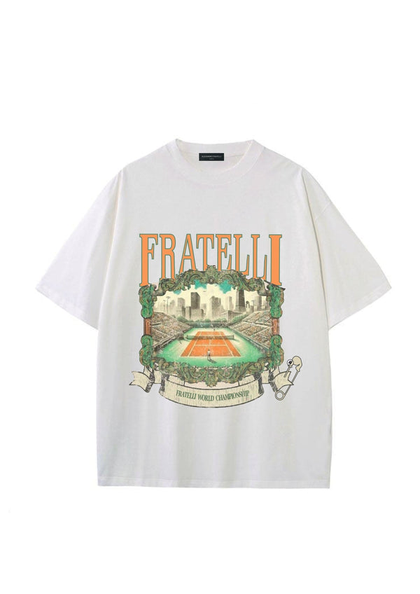 T - SHIRT TENNIS BLANC - Alexandro Fratelli