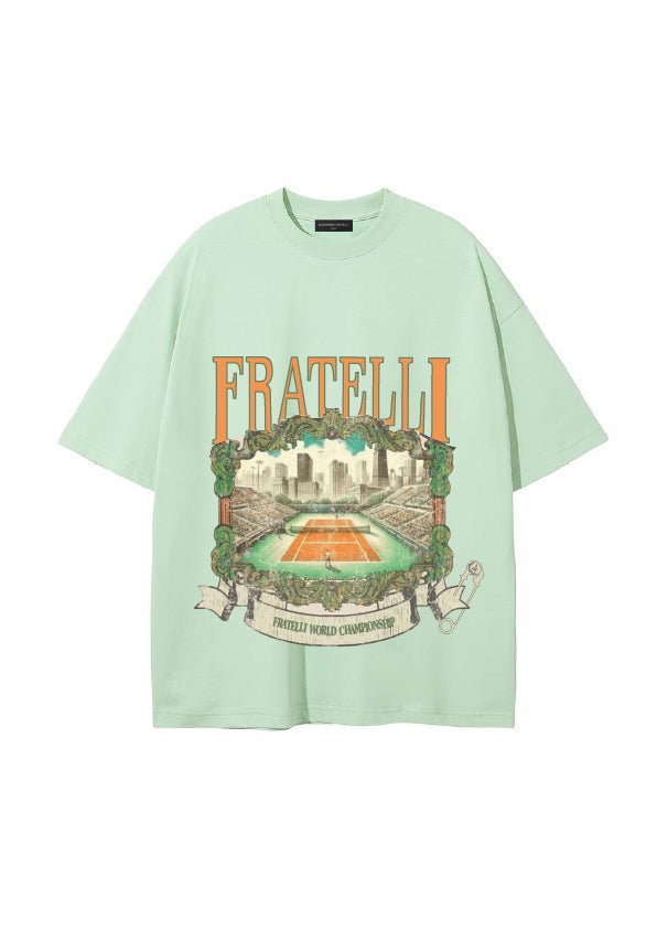 T - SHIRT TENNIS VERT - Alexandro Fratelli