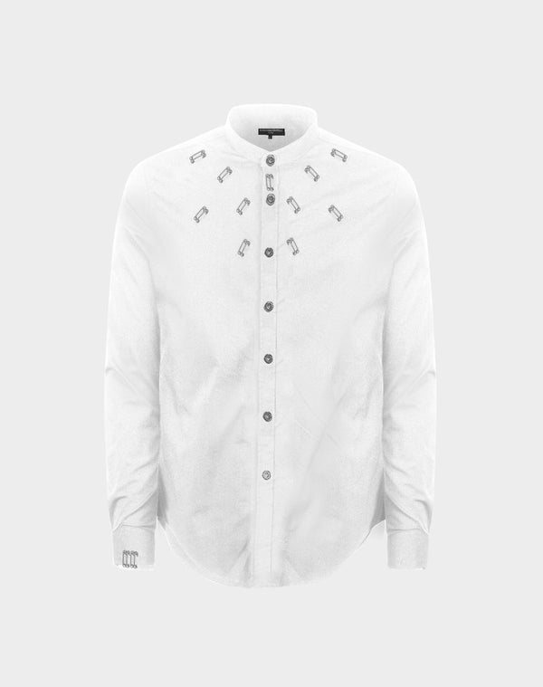 CHEMISE GIVENCHIA BIANCA ARGENTEO - Alexandro Fratelli