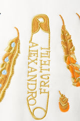 SWEAT PLUMI BIANCA ORO - Alexandro Fratelli
