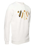 SWEAT PLUMI BLANC OR - Alexandro Fratelli